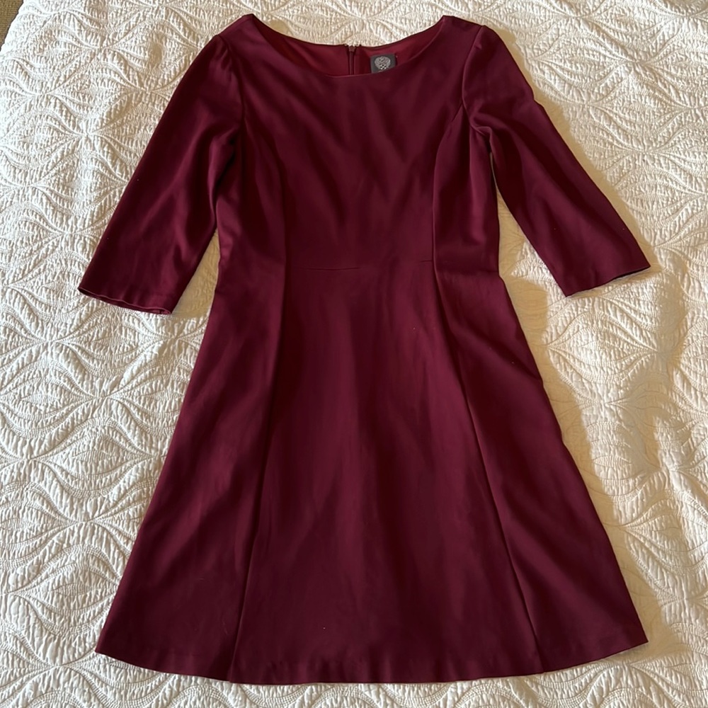 Vince Camuto Burgundy Dress